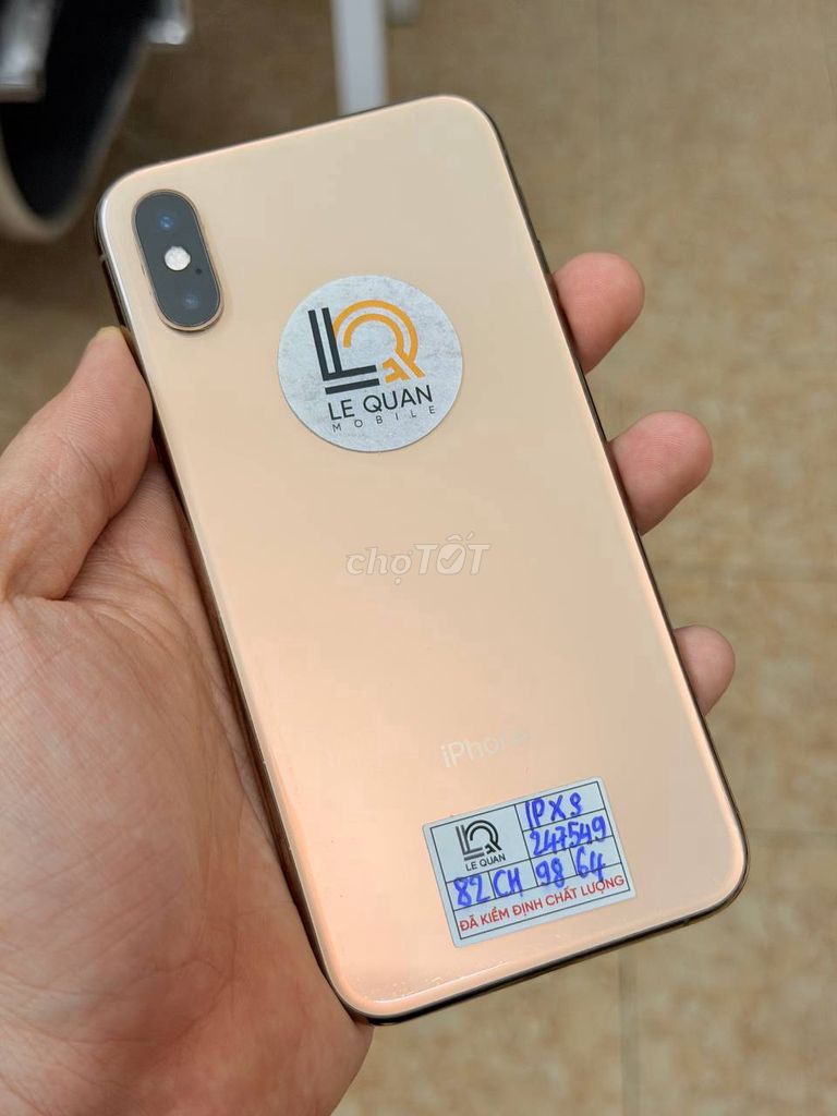 iPhone XS 64GB 🌟 Gold lịch lãm, cầm lên cực sang. Mua bán Điện thoại tại Quận 10 Tp Hồ Chí Minh được đăng bởi Lê Quân Mobile hình 1