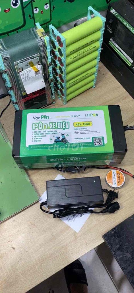 Pin xe đạp điện LFP 48V15AH. Mua bán Phụ tùng xe tại Huyện Châu Đức Bà Rịa - Vũng Tàu được đăng bởi Vạc Pin Xe Điện hình 1