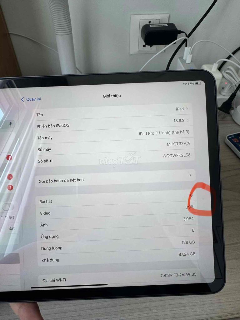 Apple iPad Pro 11 inch 128GB Xám 99%. Mua bán Máy tính bảng tại Huyện Bình Chánh Tp Hồ Chí Minh được đăng bởi Danh hình 1
