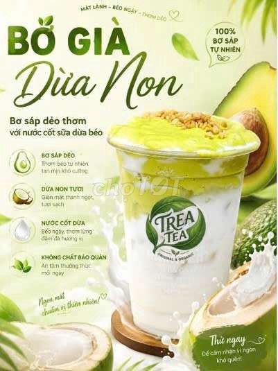 TREA TEA Bơ Dừa Cốc. Mua bán Đồ ăn, thực phẩm và các loại khác tại Huyện An Dương Hải Phòng được đăng bởi Quyền Vương hình 1