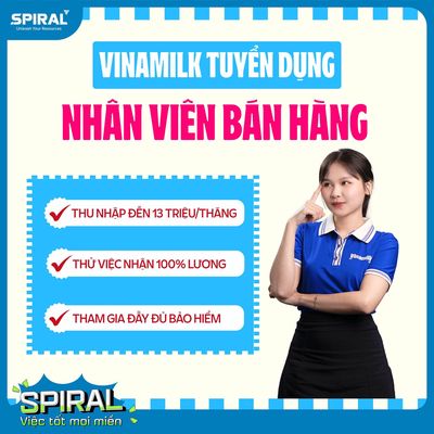 VINH- VINAMILK TUYỂN NHÂN VIÊN BÁN HÀNG TẠI CH