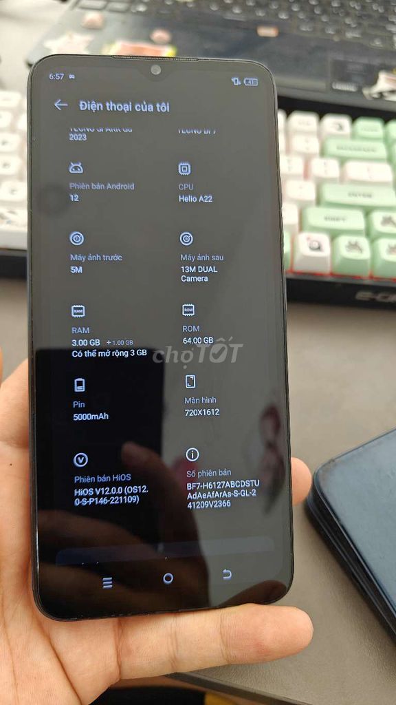 Tecno Spark Go 2023 64GB Xám. Mua bán Điện thoại tại Thành phố Thủ Đức Tp Hồ Chí Minh được đăng bởi Điện Thoại Giá Tốt hình 1