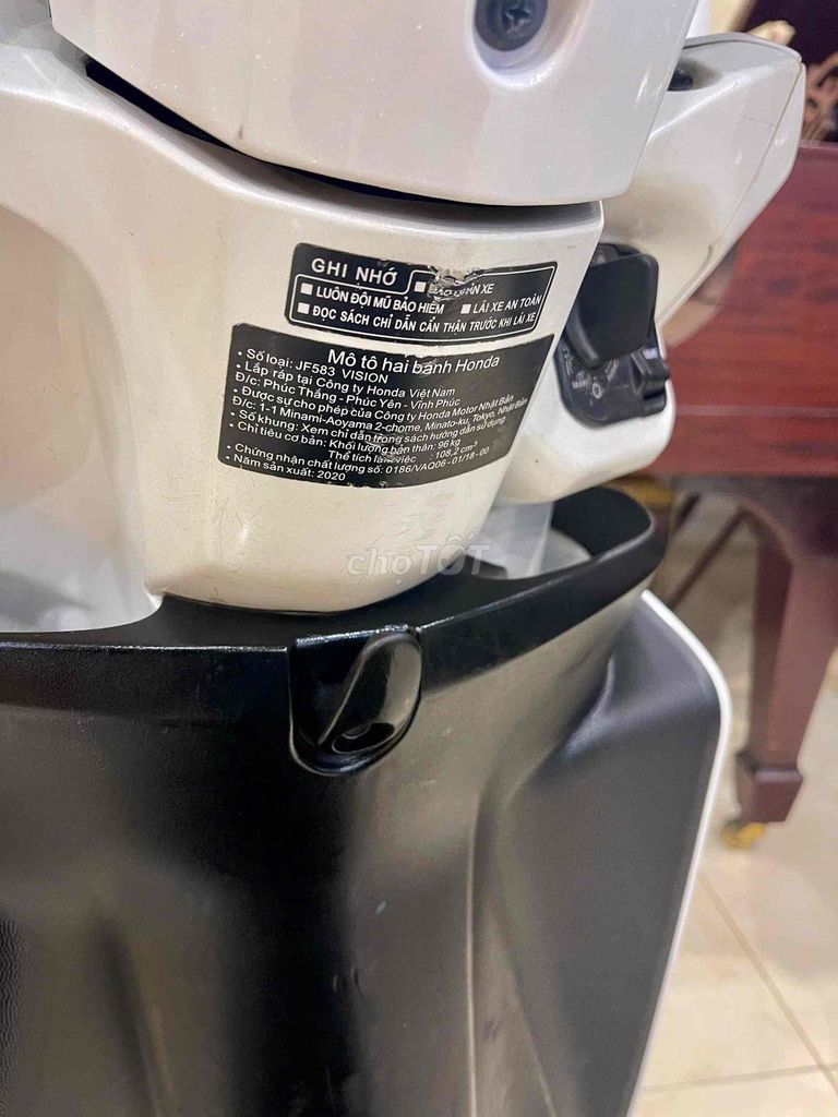 XE MÁY 68 - Honda Vision Đặc Biệt 2020 Trắng Sport. Mua bán Xe máy tại Quận Hai Bà Trưng Hà Nội được đăng bởi Đức Anh hình 7