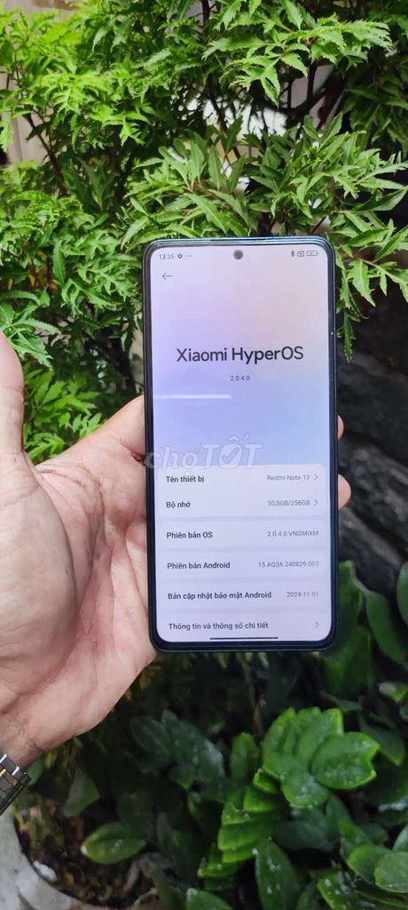 Redmi note 13 8/256 chính hảng TGDD còn BH 10/2025