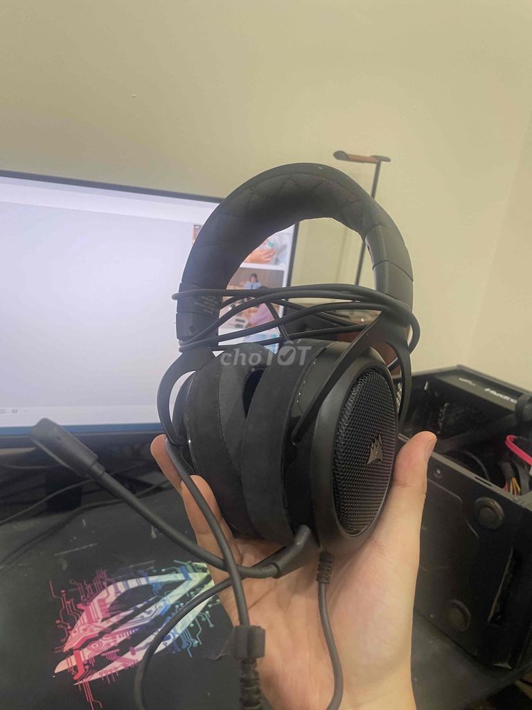 Tai nghe Corsair HS50 Pro Đen. Mua bán Tivi, Âm thanh tại Quận Hoàn Kiếm Hà Nội được đăng bởi Hoàng Đồ Cũ  hình 1