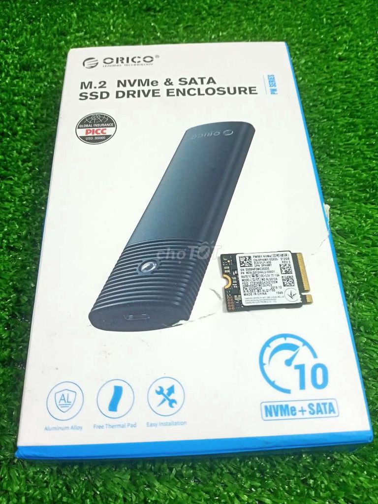 Bán box nvme 2230/512g sức khỏe 96