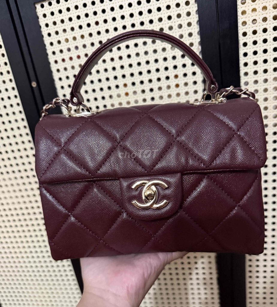 Túi xách Chanel Da hạt Đỏ Nữ 20cm. Mua bán Túi xách tại Quận 3 Tp Hồ Chí Minh được đăng bởi SHOPHIA hình 1