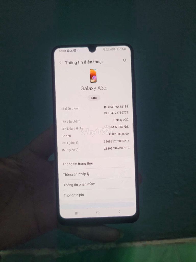 Samsung A32 128GB Đen Like New. Mua bán Điện thoại tại Thành phố Thủ Dầu Một Bình Dương được đăng bởi  Mai Tuấn Đt Giá rẻ hình 1