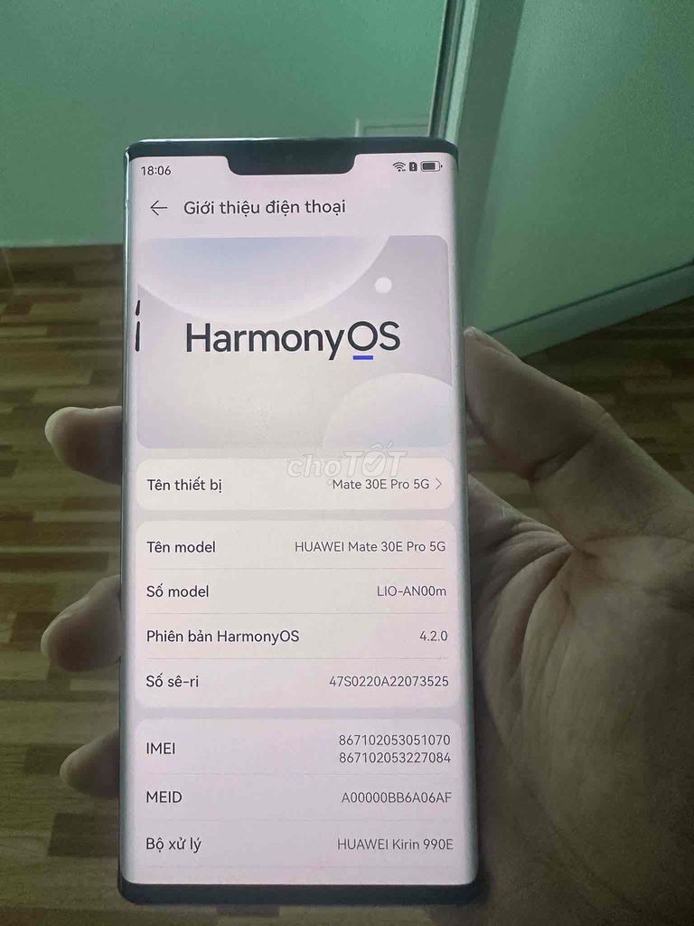Huawei Mate 30E Pro 5G Đen Đã sử dụng 5G. Mua bán Điện thoại tại Huyện An Dương Hải Phòng được đăng bởi Đinh Quang Chiến  hình 1