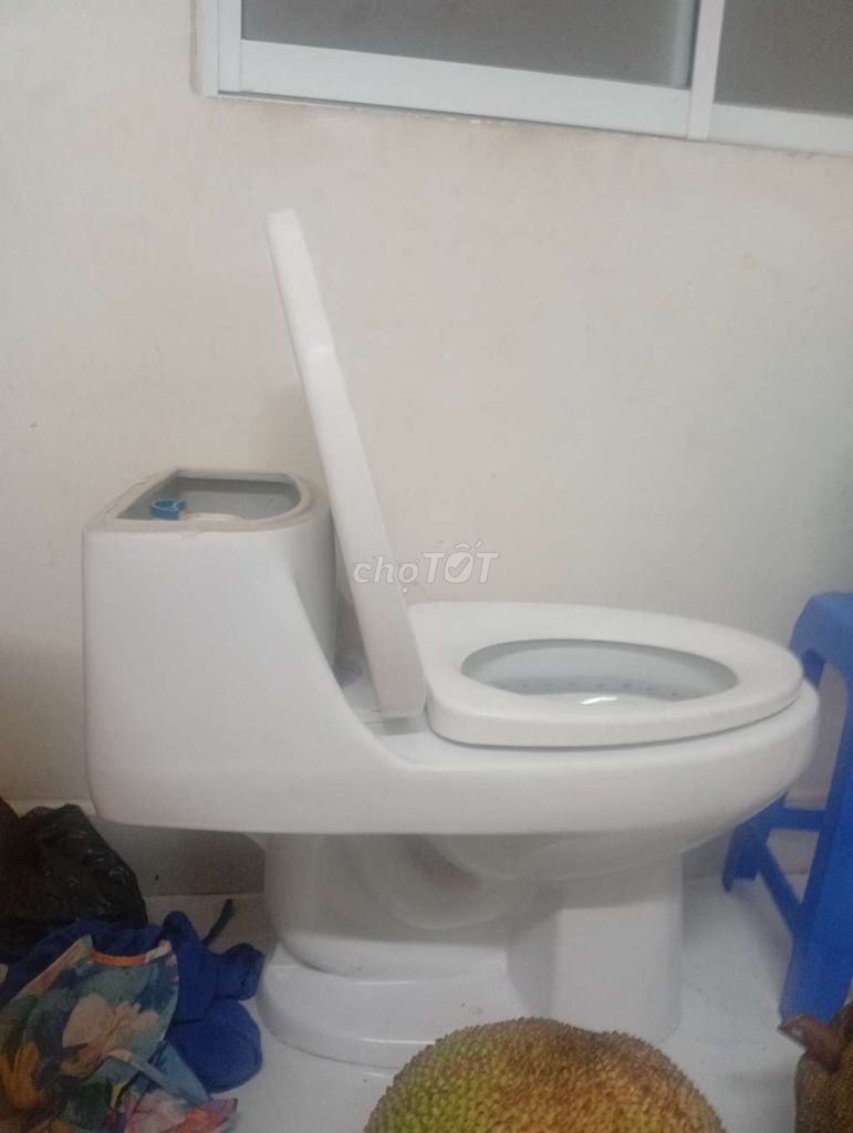 bồn cầu 1 khối men sáng đẹp