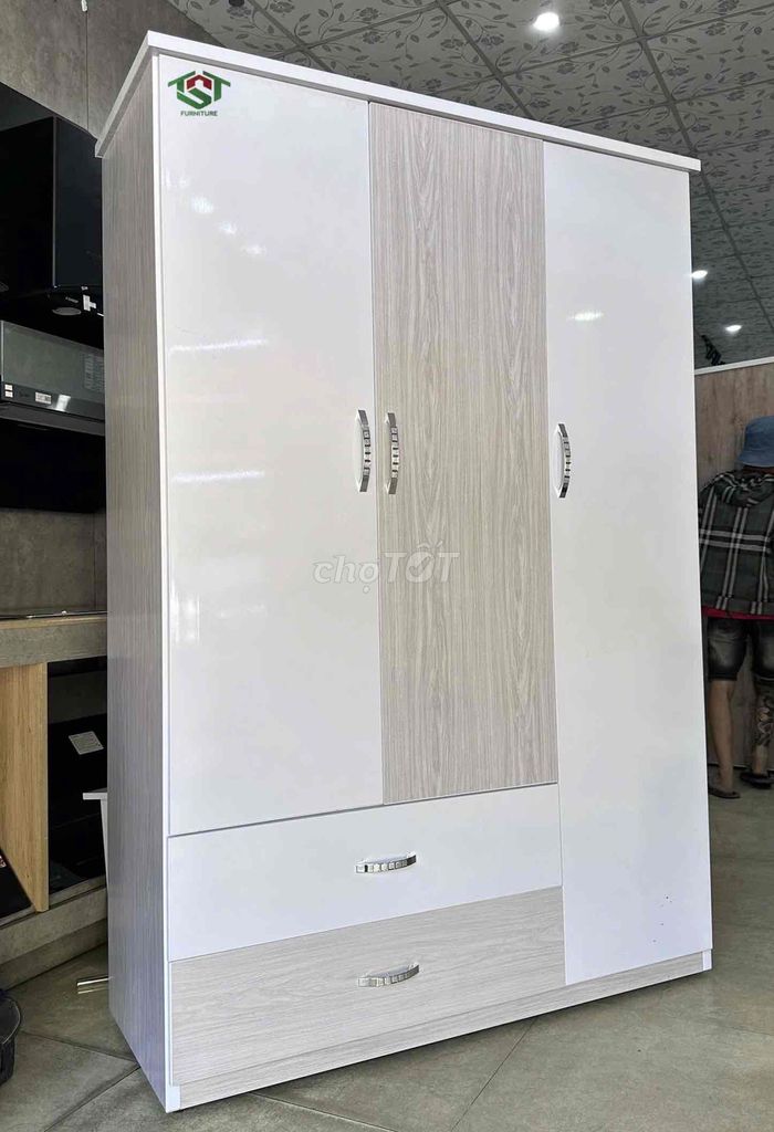 Tủ quần áo 3 cánh đa dạng mẫu mã, chất lượng. Mua bán Tủ, kệ gia đình tại Quận Thanh Khê Đà Nẵng được đăng bởi Nội thất bếp trọn gói TST  hình 1