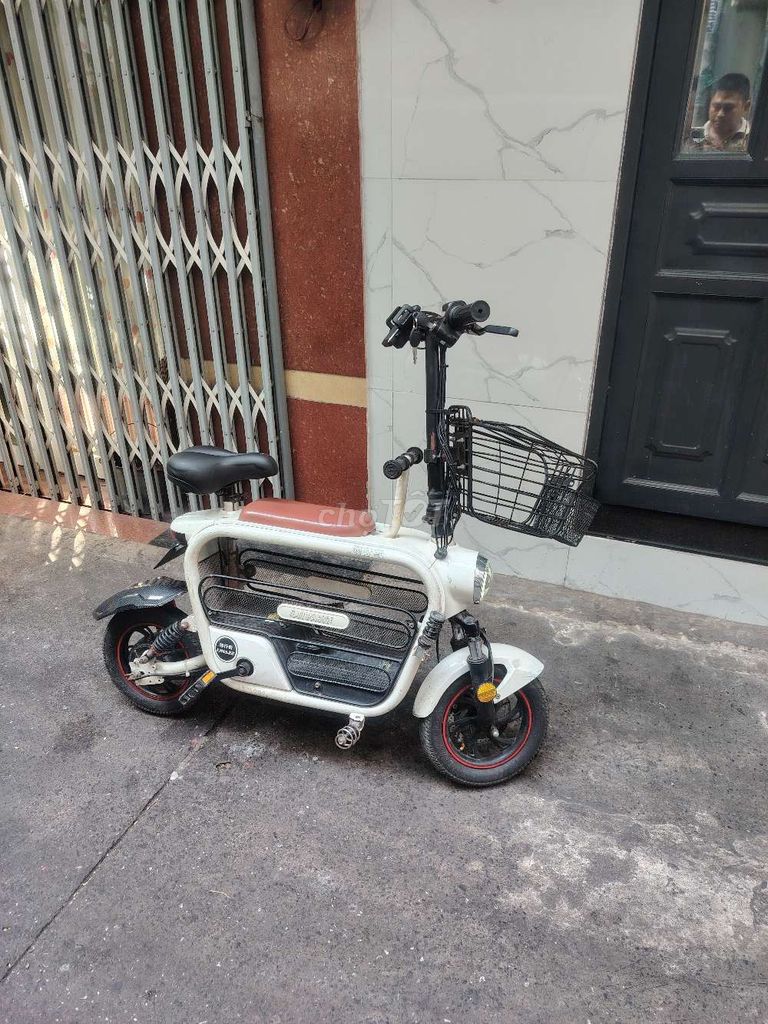 Xe đạp điện Mini Nhật Bản Trắng. Mua bán Xe điện tại Quận 4 Tp Hồ Chí Minh được đăng bởi A út  hình 1