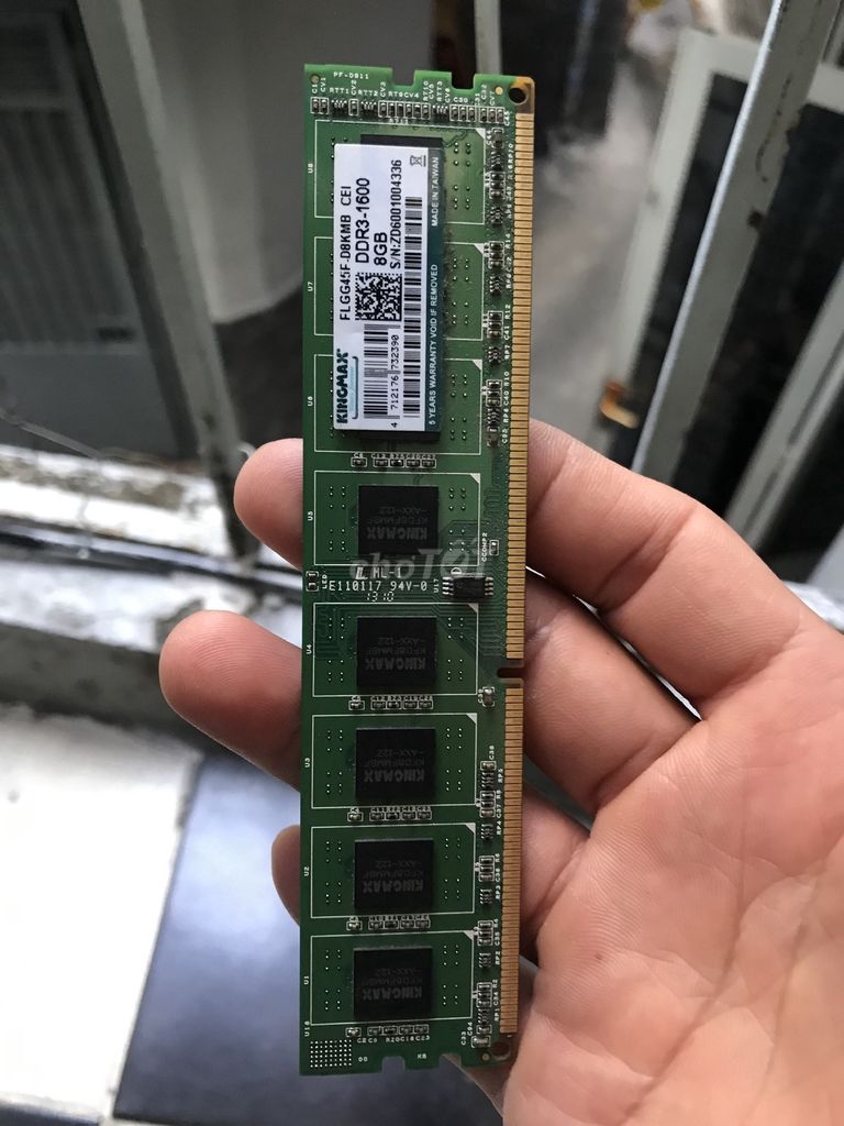RAM Kingmax 8GB DDR3 1600MHz. Mua bán Linh kiện (RAM, Card...) tại Quận 3 Tp Hồ Chí Minh được đăng bởi Anh Dũng hình 1