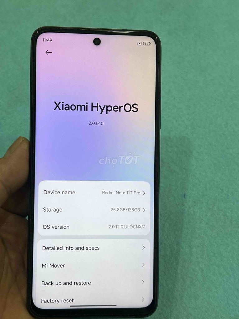 Xiaomi Redmi Note 11T Pro 6/128GB Đen. Mua bán Điện thoại tại Quận Hoàng Mai Hà Nội được đăng bởi Nguyennoi hình 1