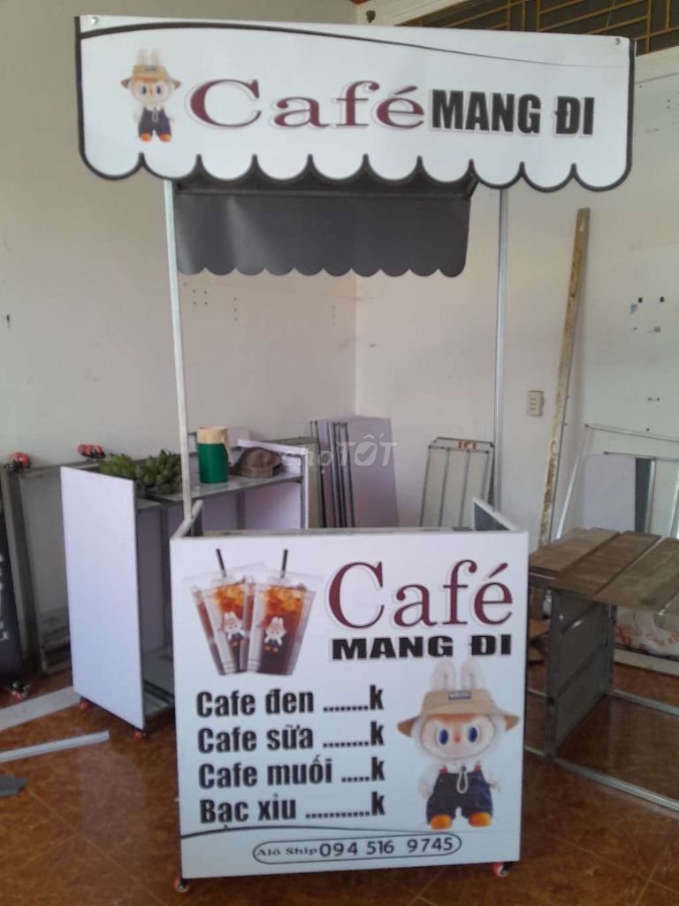 Xe cafe mang đi Kim loại Trắng. Mua bán Đồ chuyên dụng, Giống nuôi trồng tại Quận Bình Thuỷ Cần Thơ được đăng bởi Trung hình 1