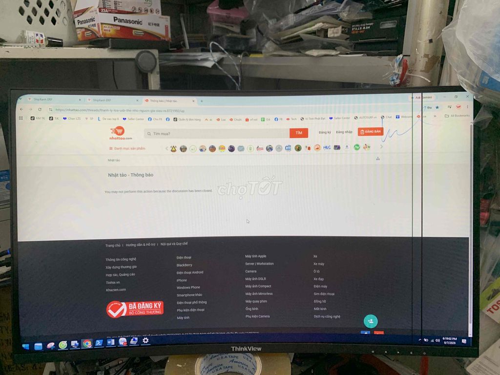 Màn Thinkview 27 ich lỗi sọc 165hs. Mua bán Phụ kiện (Màn hình, Chuột...) tại Quận 7 Tp Hồ Chí Minh được đăng bởi A Thông hình 1