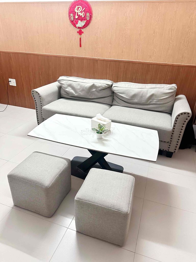 Bộ sofa Vải Xám Lớn Phòng khách. Mua bán Bàn ghế tại Quận Thanh Khê Đà Nẵng được đăng bởi Huyen hình 1