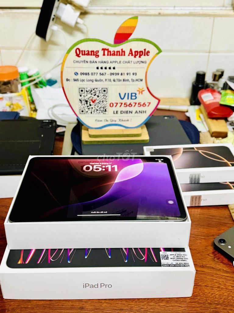 iPad Pro M2-256gb lướt 99.99% sạc ít lần Chuẩn 100