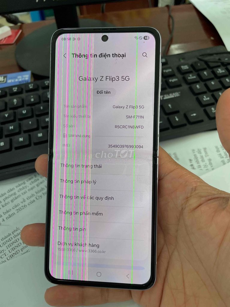 Samsung Galaxy Z Flip3 5G 256GB Tím. Mua bán Điện thoại tại Quận Ô Môn Cần Thơ được đăng bởi Quốc Hưng hình 1