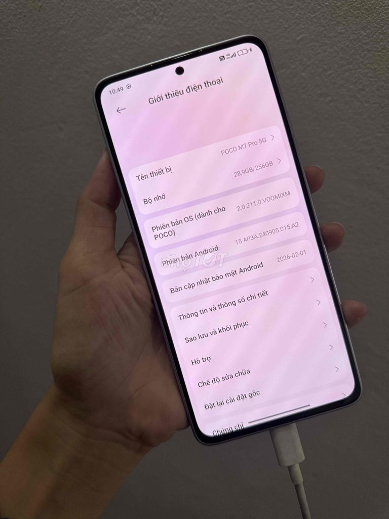 Xiaomi Poco M7 Pro 5G 8GB/256GB Tím 99%. Mua bán Điện thoại tại Thị xã Giá Rai Bạc Liêu được đăng bởi thanh thanh hình 1