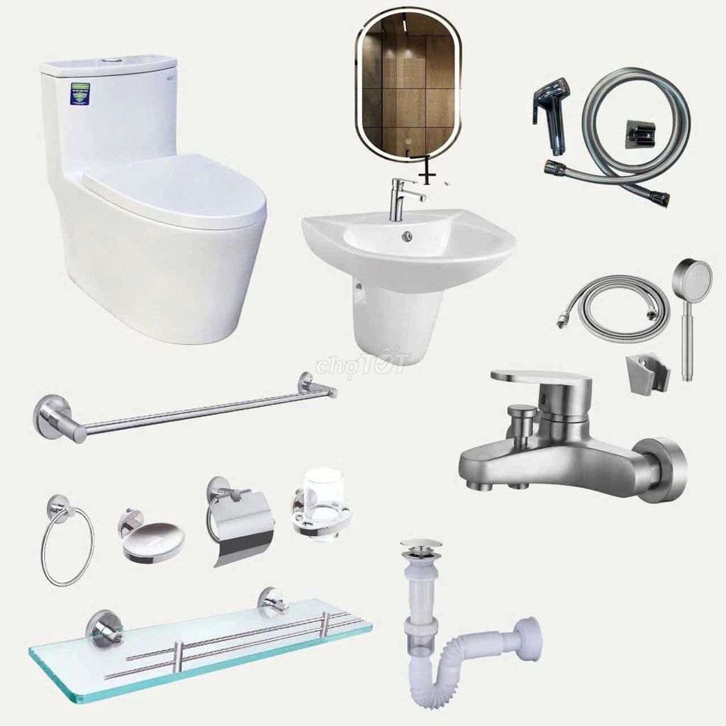 Combo thiết bị phòng tắm. Mua bán Thiết bị vệ sinh, nhà tắm tại Thành phố Bắc Ninh Bắc Ninh được đăng bởi Trọng hình 1
