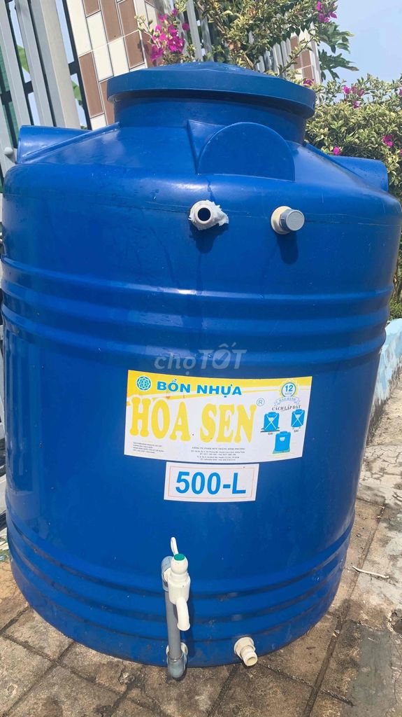 Bán bồn nhựa Hoa Sen 500 lít như hình