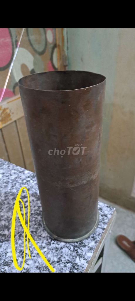 Bán luôn ống đựng nhang vỏ 105mm cao 28 năm 1945