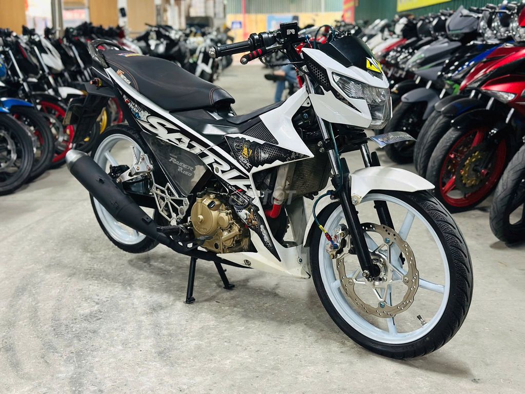 XE MÁYTHANHTÙNG_SATRIA 150 TRẮNG ĐỘ BIỂN ĐẸP 26868. Mua bán Xe máy tại Quận Nam Từ Liêm Hà Nội được đăng bởi THANH TÙNG hình 3