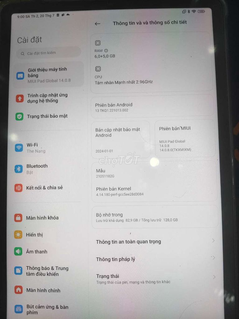 Xiaomi Mipad 5 6GB/128GB Android 13. Mua bán Máy tính bảng tại Huyện Bình Chánh Tp Hồ Chí Minh được đăng bởi Nguyễn  hình 1