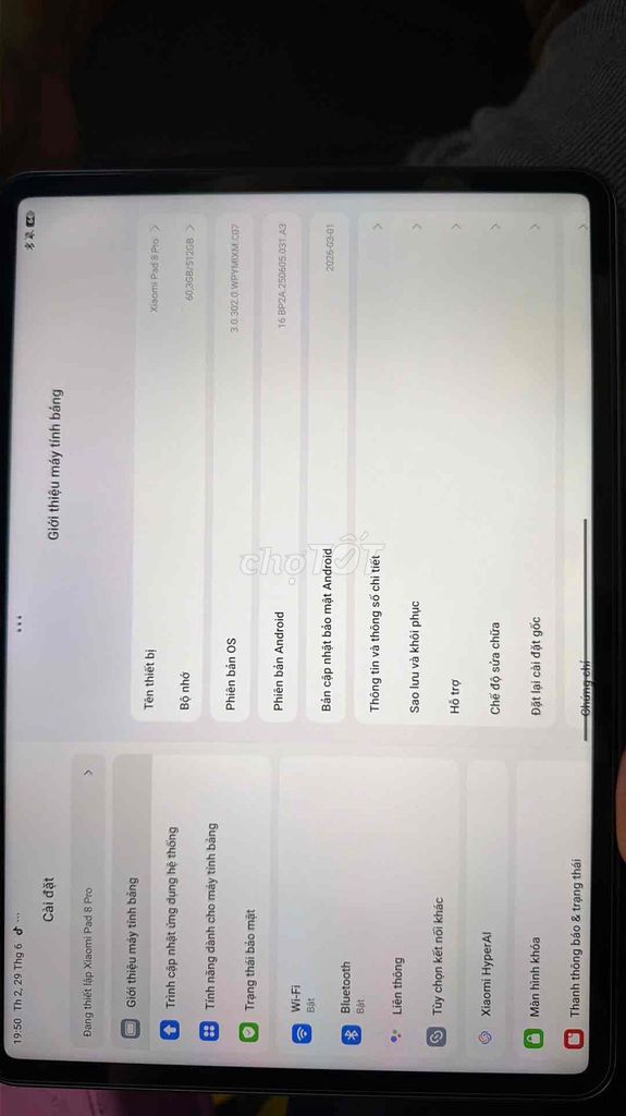 Xiaomi Pad 8 Pro Xám 12Ram/512GB Mỏng đẹp. Mua bán Máy tính bảng tại Quận 5 Tp Hồ Chí Minh được đăng bởi Dương Hà Trường hình 1