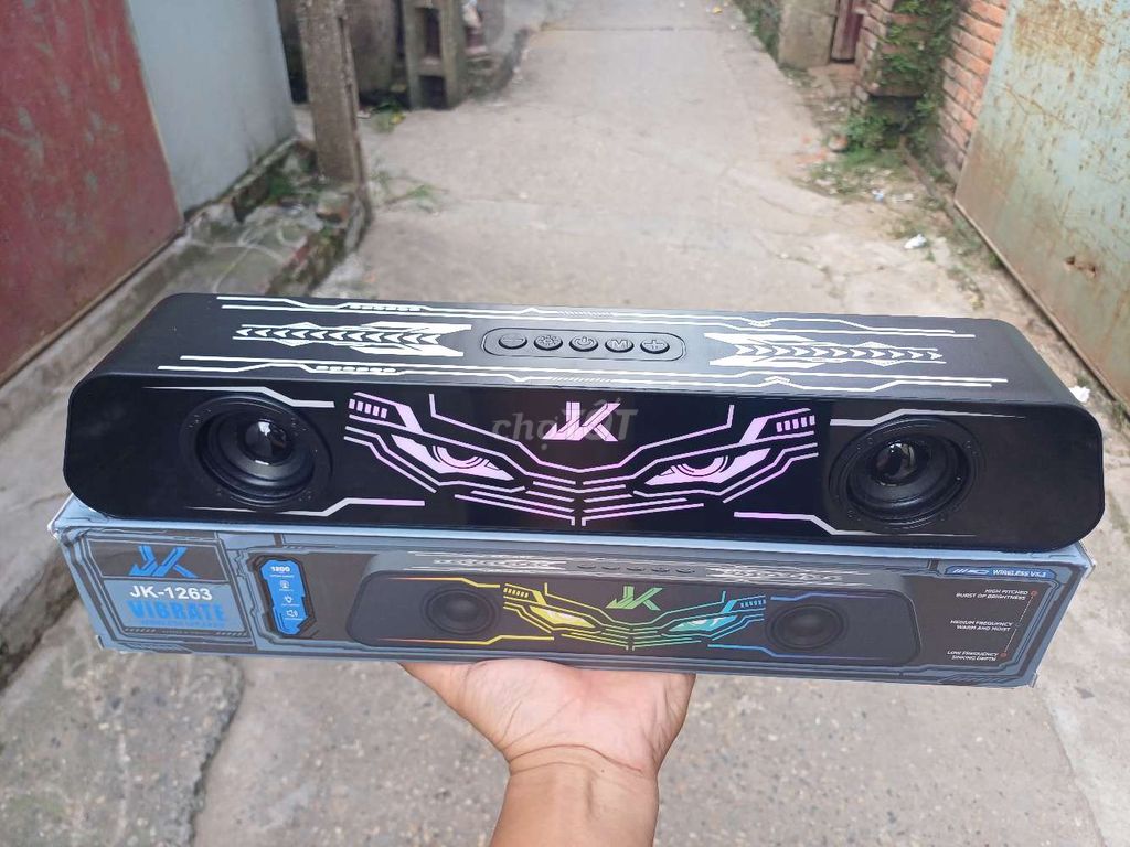 Loa Bluetooth JK-1263 Đen Đèn LED. Mua bán Tivi, Âm thanh tại Huyện Yên Phong Bắc Ninh được đăng bởi Lê Văn Thêm hình 1