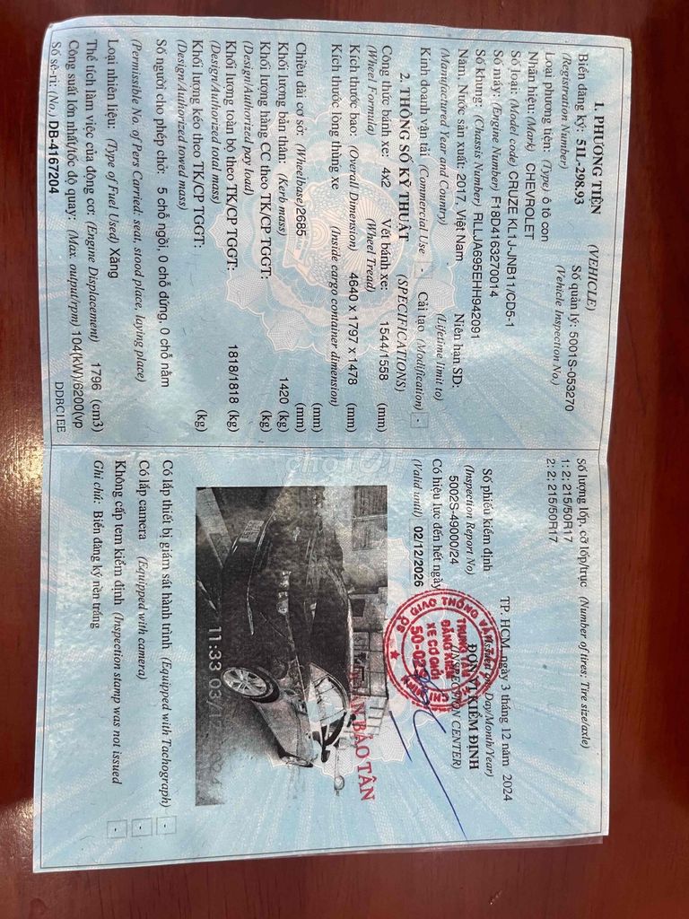 Chevrolet Cruze 2017 LTZ 1.8L - 50000 km. Mua bán Ô tô tại Thành phố Thủ Đức Tp Hồ Chí Minh được đăng bởi an nhiên hình 9