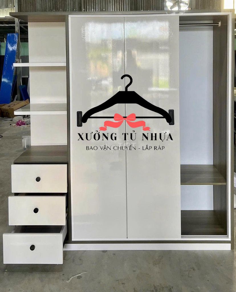 Tủ quần áo Nhựa Đài Loan 1m8x1m45x45cm . Mua bán Tủ, kệ gia đình tại Quận 3 Tp Hồ Chí Minh được đăng bởi Cửa Hàng Nội Thất hình 1