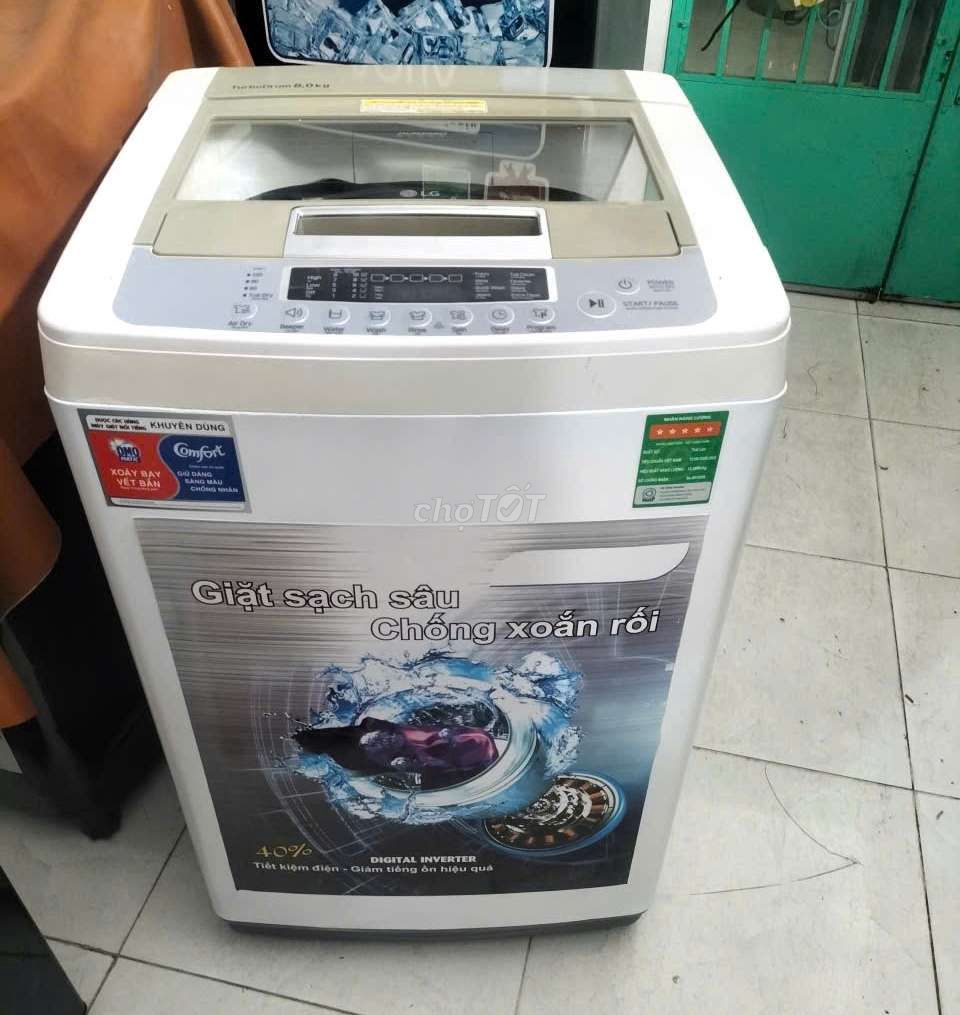 Máy giặt LG 8.0kg còn đẹp giặt vắt êm. Mua bán Máy giặt tại Quận 12 Tp Hồ Chí Minh được đăng bởi Phương Anh  hình 1