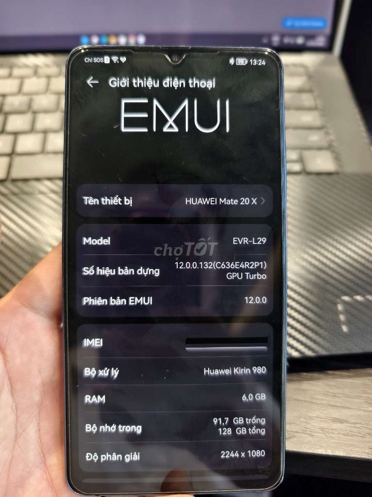 Huawei Mate 20 X 128GB Xanh. Mua bán Điện thoại tại Thành phố Thủ Đức Tp Hồ Chí Minh được đăng bởi Lâm Vĩnh Phát hình 1