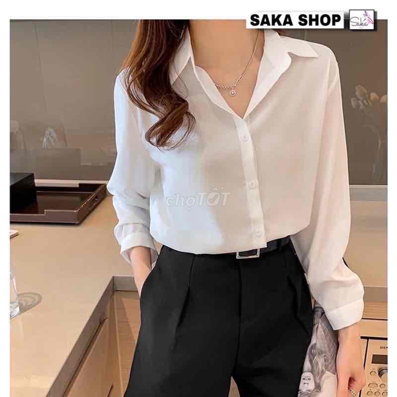 Áo Sơ mi trắng nữ Hàn Quốc. Mua bán Quần áo tại Huyện Nhơn Trạch Đồng Nai được đăng bởi Thư Thư hình 1