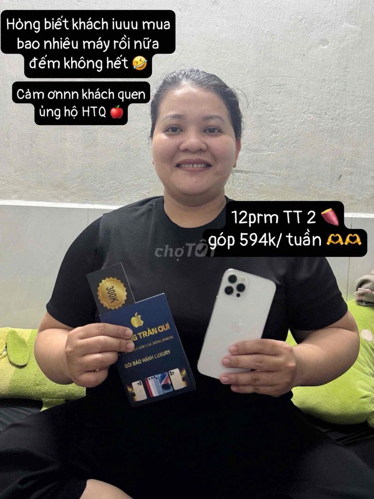 iPhone 12 Pro Max xịn xò Góp TT chỉ 2TR. Mua bán Điện thoại tại Huyện Hóc Môn Tp Hồ Chí Minh được đăng bởi Hoàng Trần Quí  hình 1