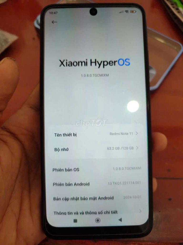 Xiaomi Redmi Note 11 4GB/128GB Đen. Mua bán Điện thoại tại Huyện Châu Phú An Giang được đăng bởi Dương Phước hình 1