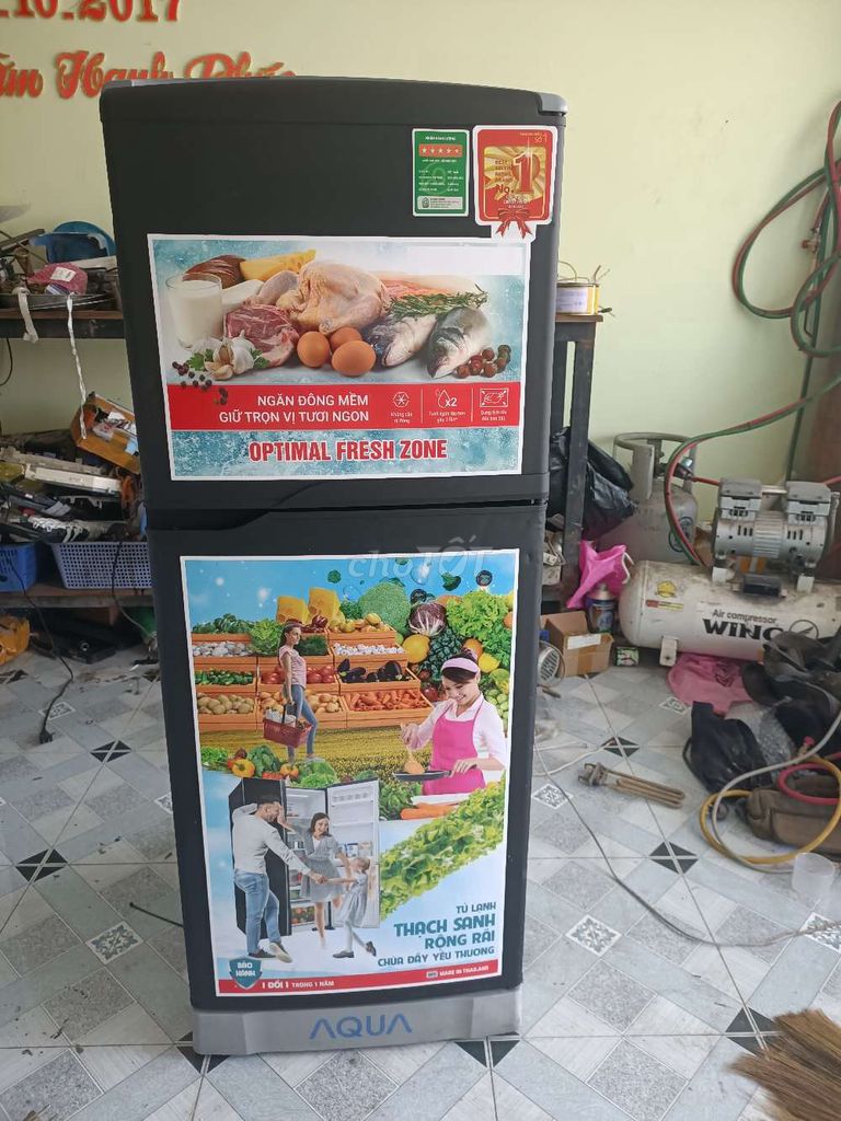 Tủ lạnh Aqua 150 Lít Đen. Mua bán Tủ lạnh tại Huyện Tam Nông Đồng Tháp được đăng bởi điện lạnh TÝ hình 1