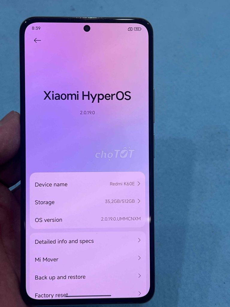 Redmi K60E, bản 12/512, xanh. Mua bán Điện thoại tại Quận Hoàng Mai Hà Nội được đăng bởi Nguyennoi hình 1