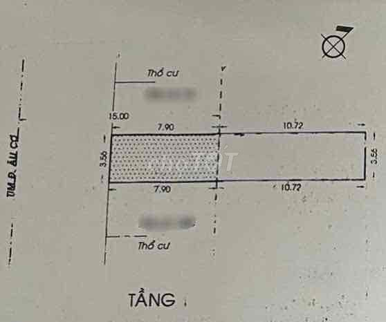 mặt tiền Âu Cơ 64m2(3.6x19m) nhà C4 quận Tân Bình thuê 25 triệu/tháng