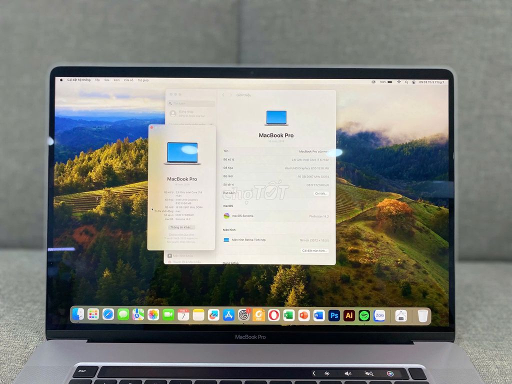 MacBook Pro 16inch 2019 i7 16GB/512GB Xám. Mua bán Laptop tại Quận 10 Tp Hồ Chí Minh được đăng bởi Lapvn hình 1