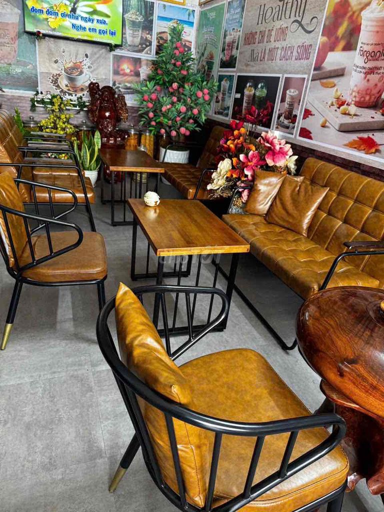 Bộ bàn ghế sofa Da Nâu Quán cà phê văn phòng. Mua bán Bàn ghế tại Huyện Đức Trọng Lâm Đồng được đăng bởi Phạm Dương hình 1