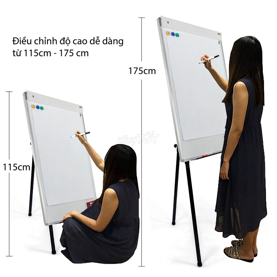 Bảng Flipchart 3 chân rút kích thước 70x100cm