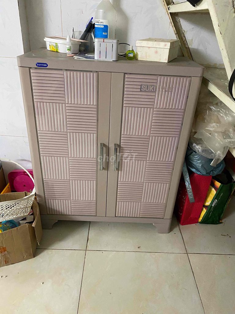 Tủ giày Duy Tân Suki Nhựa Nâu 35x70x85. Mua bán Tủ, kệ gia đình tại Quận 7 Tp Hồ Chí Minh được đăng bởi Thanh Xuân hình 1