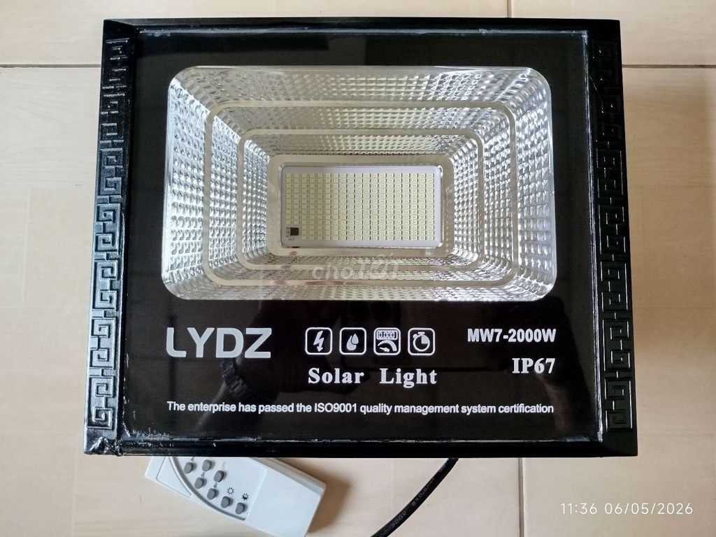 Đèn pha NLMT 100W bao xài, bao đổi trả . Mua bán Đèn tại Thành phố Tân An Long An được đăng bởi TBCN Bình Tâm hình 1