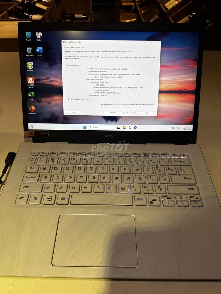Acer Aspire A514-54 i5 12GB/1TB. Mua bán Laptop tại Quận Hoàn Kiếm Hà Nội được đăng bởi minh kien hình 1