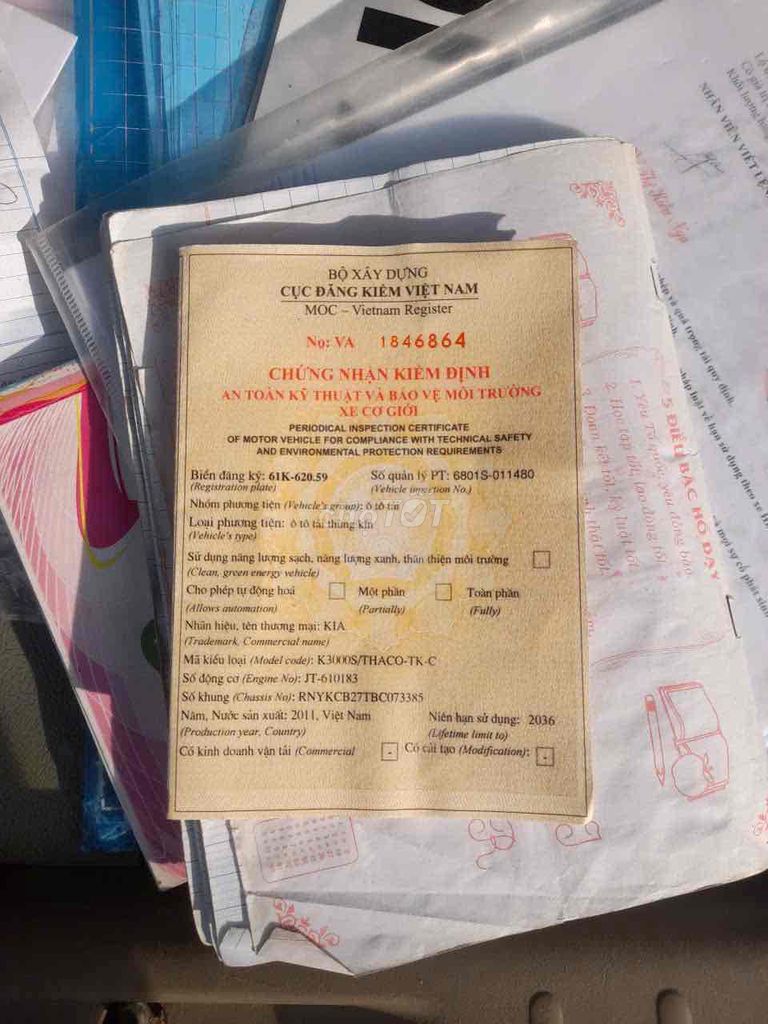 kia 1.4Tấn k3000s đời 2011 thùng kín inox. Mua bán Xe tải, xe ben tại Thành phố Thủ Dầu Một Bình Dương được đăng bởi Hoàng Thiện hình 4