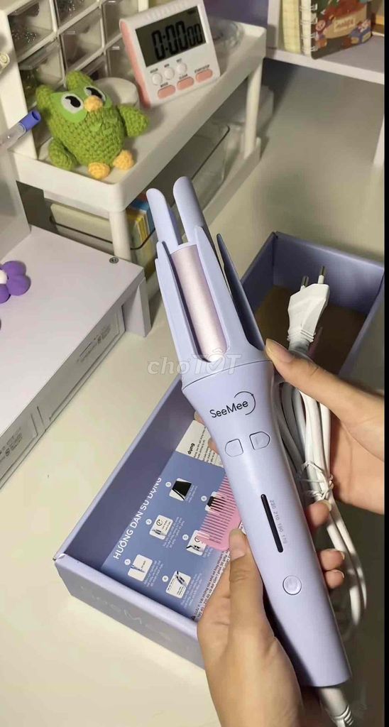 Máy uốn tóc xoăn SeeMee Tím nhạt 32mm. Mua bán Nội thất, đồ gia dụng khác tại Quận Hà Đông Hà Nội được đăng bởi Lynhh Hoài  hình 1