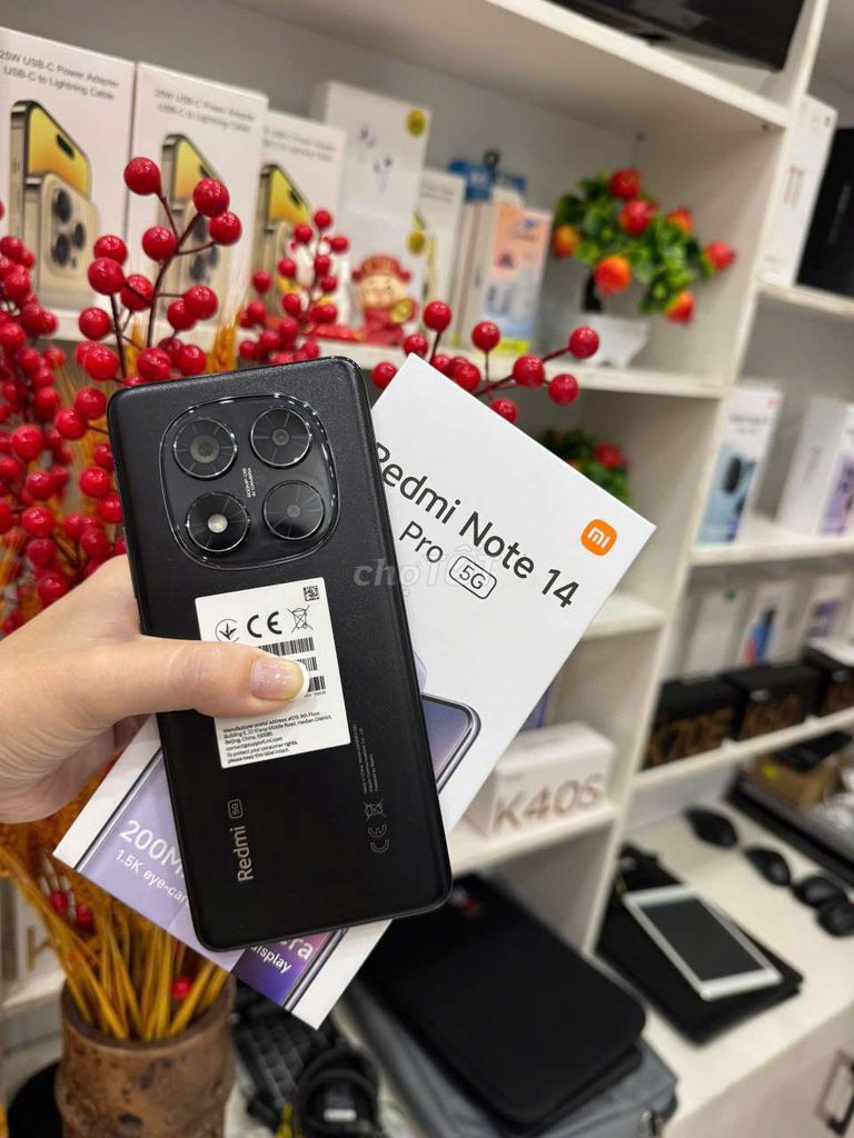 Xiaomi Redmi Note 14 Pro 5G Đen. Mua bán Điện thoại tại Thành phố Sóc Trăng Sóc Trăng được đăng bởi Long hình 1